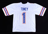 Kadarius Toney Signed Florida Gators Jersey Inscribed "Go Gators" (Beckett) W.R