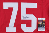 Larry Jacobson Signed Nebraska Cornhuskers Jersey (JSA COA) New York Giants R.B.