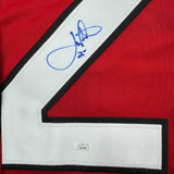 Autographed/Signed Joe Nieuwendyk New Jersey Red Hockey Jersey JSA COA