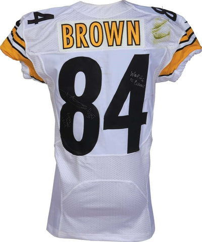 Steelers Antonio Brown Game Worn 2014 Week #6 vs Browns Signed Jersey PSA/DNA