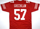 Dre Greenlaw Autographed Red Pro Style Jersey - Beckett W Hologram *Black