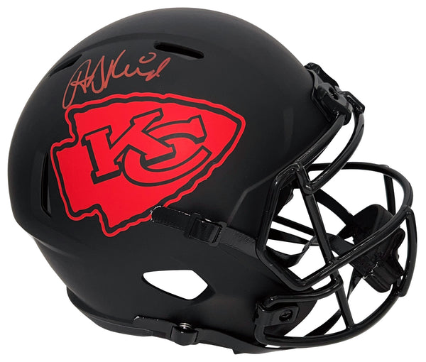 ANDY REID SIGNED KANSAS CITY CHIEFS ECLIPSE FULL SIZE SPEED HELMET BECKETT