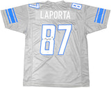 DETROIT LIONS SAM LAPORTA AUTOGRAPHED GRAY JERSEY BECKETT BAS WITNESS 225899