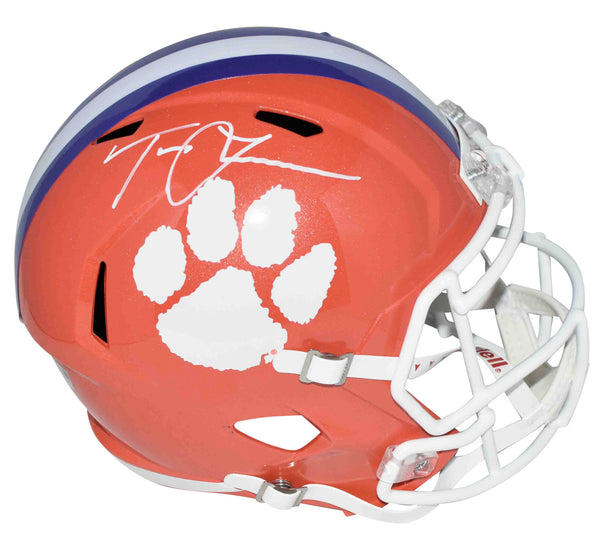 TREVOR LAWRENCE AUTOGRAPHED CLEMSON TIGERS FULL SIZE SPEED HELMET FANATICS