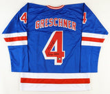 Ron Greschner Signed New York Rangers Jersey "Rangers Captain" (Beckett)