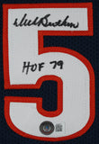 Monsters Of The Midway (3) Butkus, Singletary & Urlacher Signed Navy Jersey BAS