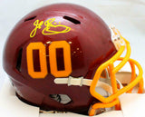 John Riggins Signed Washington Speed Mini Helmet- Beckett W Hologram *Yellow