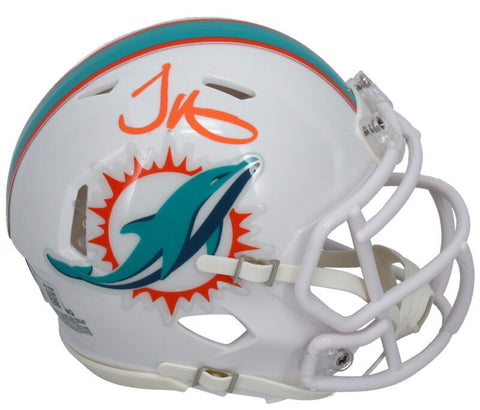 Tyreek Hill Autographed (Orange) Miami Dolphins Mini Speed Helmet Beckett