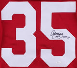 Aeneas Williams Signed Red Cardinals Jersey Inscribed "HOF 14" (JSA Hologram)