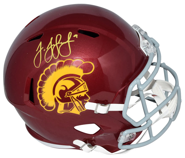 JUJU SMITH-SCHUSTER AUTOGRAPHED USC TROJANS FULL SIZE SPEED HELMET BECKETT