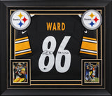 Steelers Hines Ward "SB XL MVP" Signed Black Nike Limited Framed Jersey BAS Wit