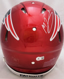 MAC JONES AUTOGRAPHED PATRIOTS FLASH FULL SIZE AUTHENTIC HELMET BECKETT 206518