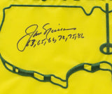 Jack Nicklaus Signed Framed Masters Golf Flag w/ Years JSA LOA XX26502