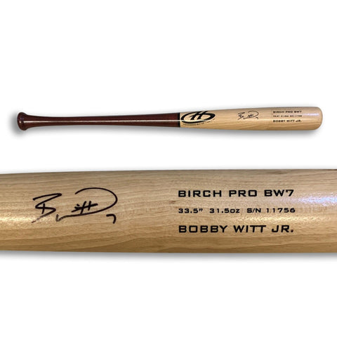 Bobby Witt Jr Autographed Name Model Signed 34" Baesball Bat Beckett COA