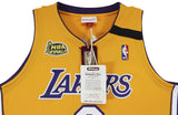 Lakers Kobe Bryant Signed Yellow M&N 1999-01 HWC Authentic Jersey PSA #B11736