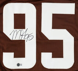 Myles Garrett Signed Cleveland Browns Jersey (Beckett) 2017 #1 Overall Draft Pck