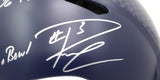 Russell Wilson Autographed Full Size Authentic Helmet Seahawks Stats #3/12 RW