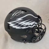 SAQUON BARKLEY SIGNED PHILADELPHIA EAGLES F/S ECLIPSE SPEED REPLICA HELMET BAS