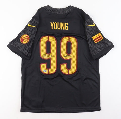 Chase Young Signed Washington Commanders Nike Jersey (Fanatics)Ohio State D-Line