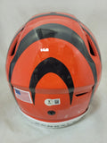 JAMARR CHASE SIGNED CINCINNATI BENGALS F/S SPEEDFLEX AUTHENTIC HELMET BECKETT QR