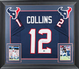 Nico Collins Authentic Signed Navy Blue Pro Style Framed Jersey BAS