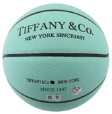 Magic Johnson & Larry BIrd Signed Tiffany & Co X Spalding Basketball LE BAS Wit