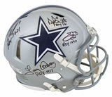 Smith, Dorsett, Parsons & Prescott Signed F/S Speed Proline Helmet w/ Case BAS 2