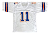 Steve Spurrier Florida Signed White Football Jersey BAS ITP