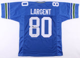 Steve Largent Signed Seattle Seahawks Jersey Inscribed "HOF '95" (Beckett COA)