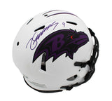 Zay Flowers Signed Baltimore Ravens Speed Authentic Lunar NFL Helmet