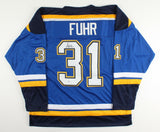 Grant Fuhr Signed St. Louis Blues Jersey (Beckett COA) 5xStanley Cup Winner