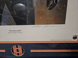 Brian Urlacher Andrew Goralski dual signed inscribed print # 255/454 w/ JSA coa