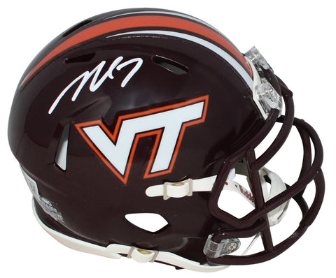 MICHAEL VICK AUTOGRAPHED VIRGINIA TECH HOKIES SPEED MINI HELMET BECKETT