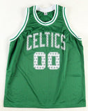 Robert Parish Signed Boston Celtics Shamrock #s Jersey (PSA COA) 4XNBA Champion