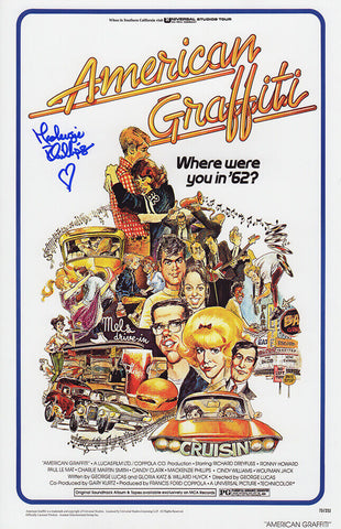 Mackenzie Phillips Signed American Graffiti 11x17 Movie Poster - (SCHWARTZ COA)