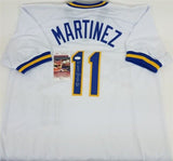 Edgar Martinez "HOF 19" Signed Seattle Mariners Throwback Jersey (JSA COA)