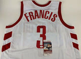 Steve Francis Signed Houston Rockets Jersey (JSA COA) 3xAll Star Guard