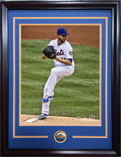 Jacob DeGrom Mets Signed 16x20 Photo Framed coin Mint Autograph MLB Fanatics COA