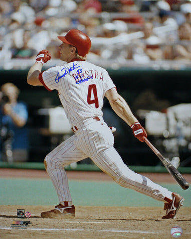 Lenny Dykstra Autographed Philadelphia Phillies 16x20 Photo NL Champs 11808