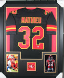 TYRANN MATHIEU (Chiefs black TOWER) Signed Autographed Framed Jersey PSA