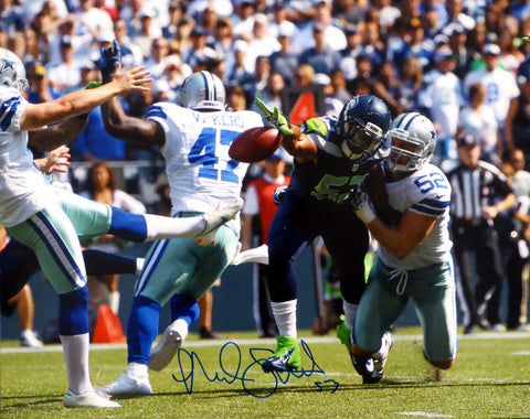 MALCOLM SMITH AUTOGRAPHED 16X20 PHOTO SEATTLE SEAHAWKS MCS HOLO STOCK #71574