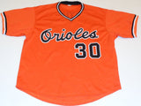 Dennis Martinez Signed Orioles Orange Throwback Jersey (JSA COA) 83 WS Champs