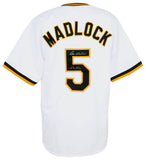 Bill Madlock Signed White Custom Baseball Jersey w/Mad Dog - (SCHWARTZ COA)