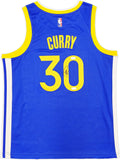 WARRIORS STEPHEN CURRY AUTOGRAPHED NIKE SWINGMAN CONNECT JERSEY 48 JSA 234043