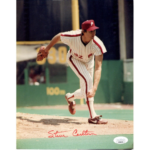 Steve Carlton Autographed/Signed Philadelphia Phillies 8x10 Photo JSA 47967