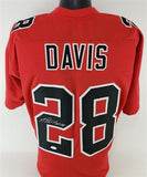 Mike Davis Signed Atlanta Falcons Jersey (JSA COA) 2015 4th Round Pick R.B.