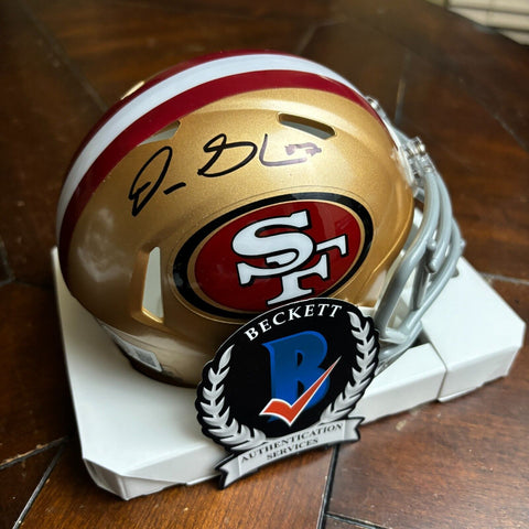 Dre Greenlaw Autographed Signed San Francisco 49ers Mini Helmet Beckett