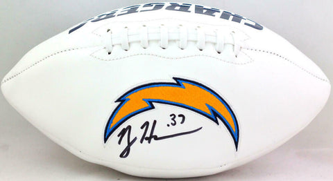 Rodney Harrison Signed San Diego Chargers Logo Football- Beckett W *Blk