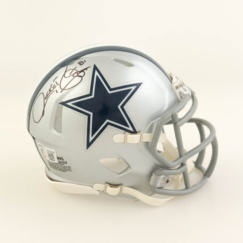 Raghib "Rocket" Ismail Signed Dallas Cowboys Mini Helmet (Beckett) Wide Receiver