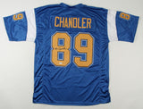 Wes Chandler Signed San Diego Chargers Jersey (JSA COA) 4xPro Bowl Wide Receiver